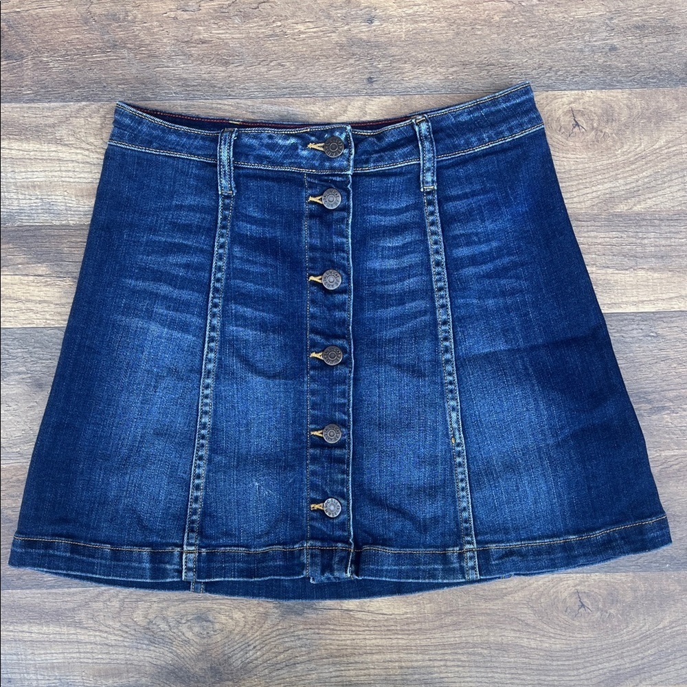 Cello Dark Blue Denim Mini Skirt